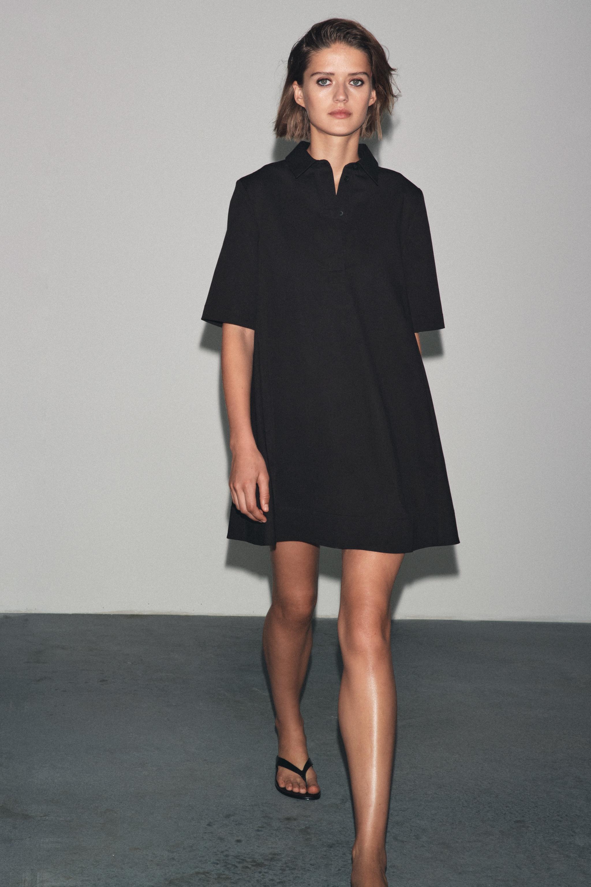 ZW COLLECTION POPLIN SHORT DRESS